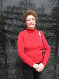 My mother, Johnnye L. Blakeley (March 21, 1935 - June 2, 2022); Vietnam Veterans Memorial ("The Wall") in Washington, D.C. (4/6/2005)